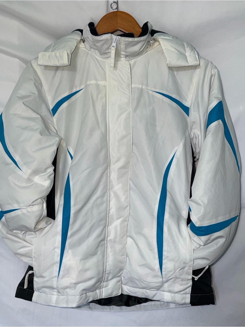 Snozu Platinum Collection Blue White Ski Snowboard Retro Large Winter Parka Coat